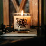 Vintage Leather Candle