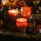 gilded fall candle trio set