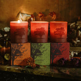 gilded fall candle trio set