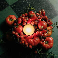 lucky charm tomato candle