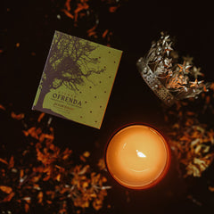 gilded ofrenda copal candle