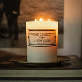 Rosemary + Amberwood Candle