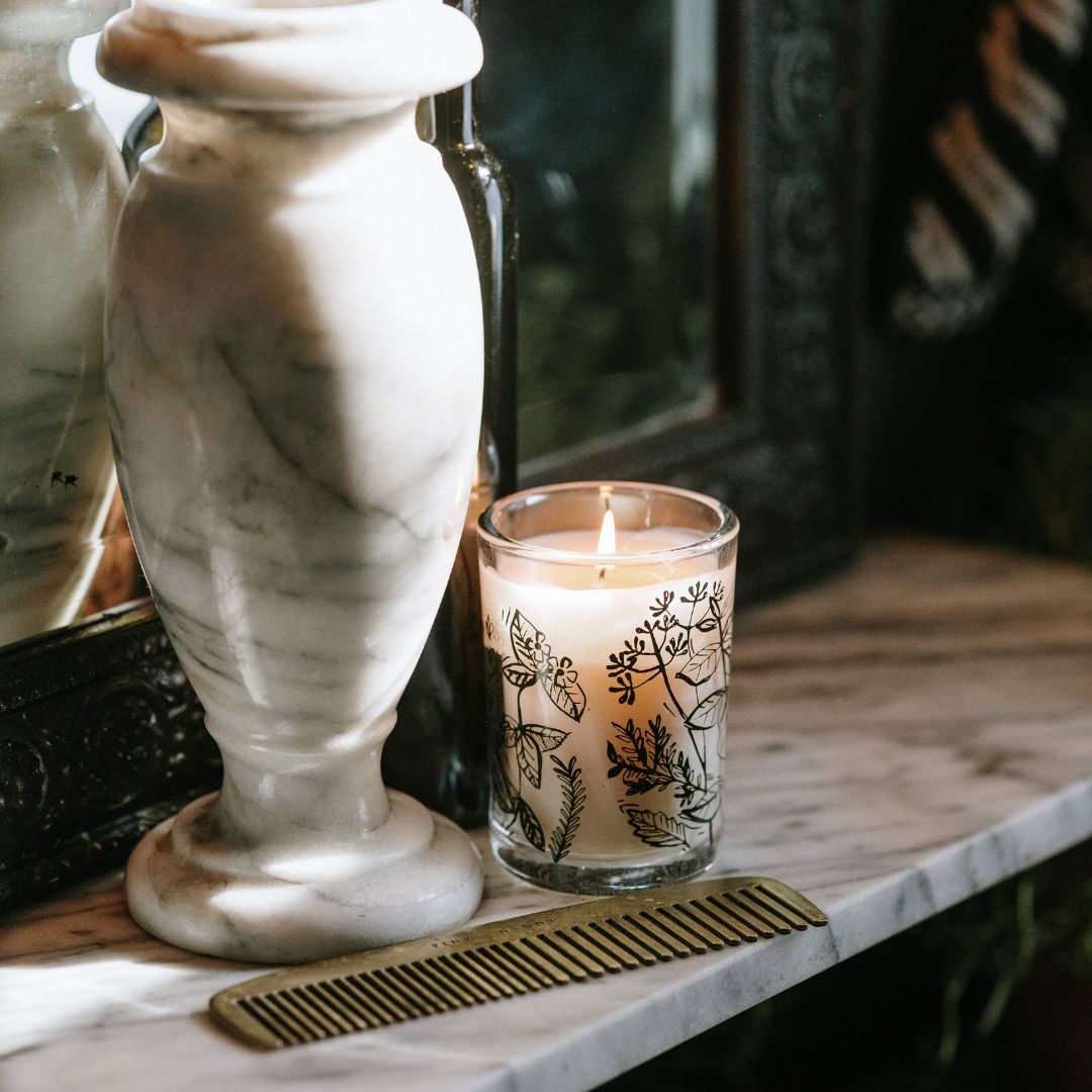 Jackson Vaughn Basil-scented candle