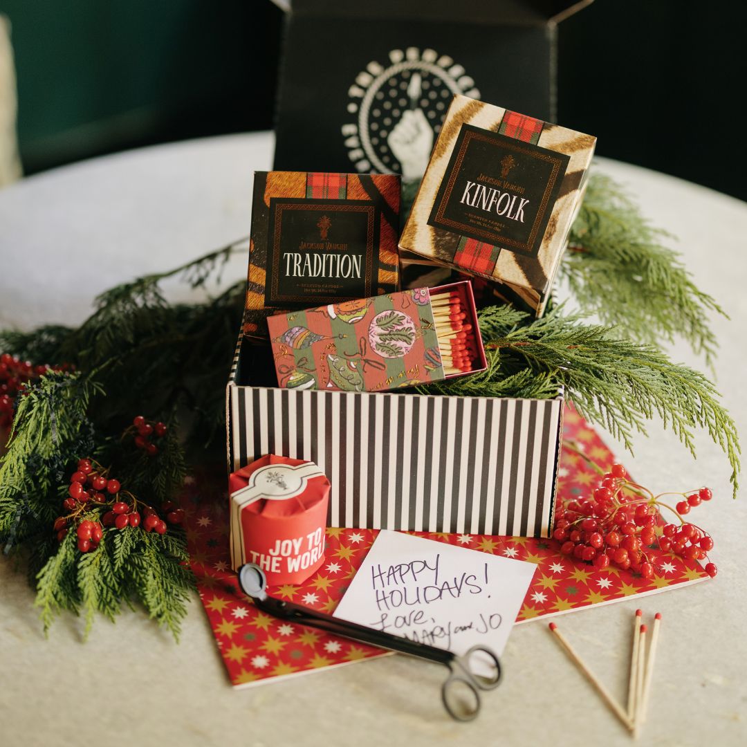 classic holiday candle gift set