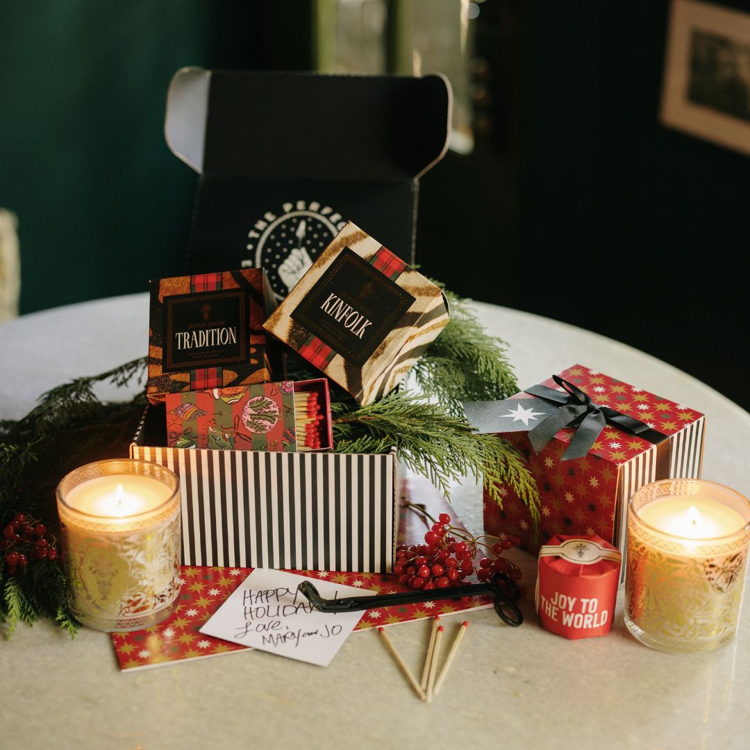 classic holiday candle gift set