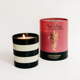 pink lady floral palo santo candle
