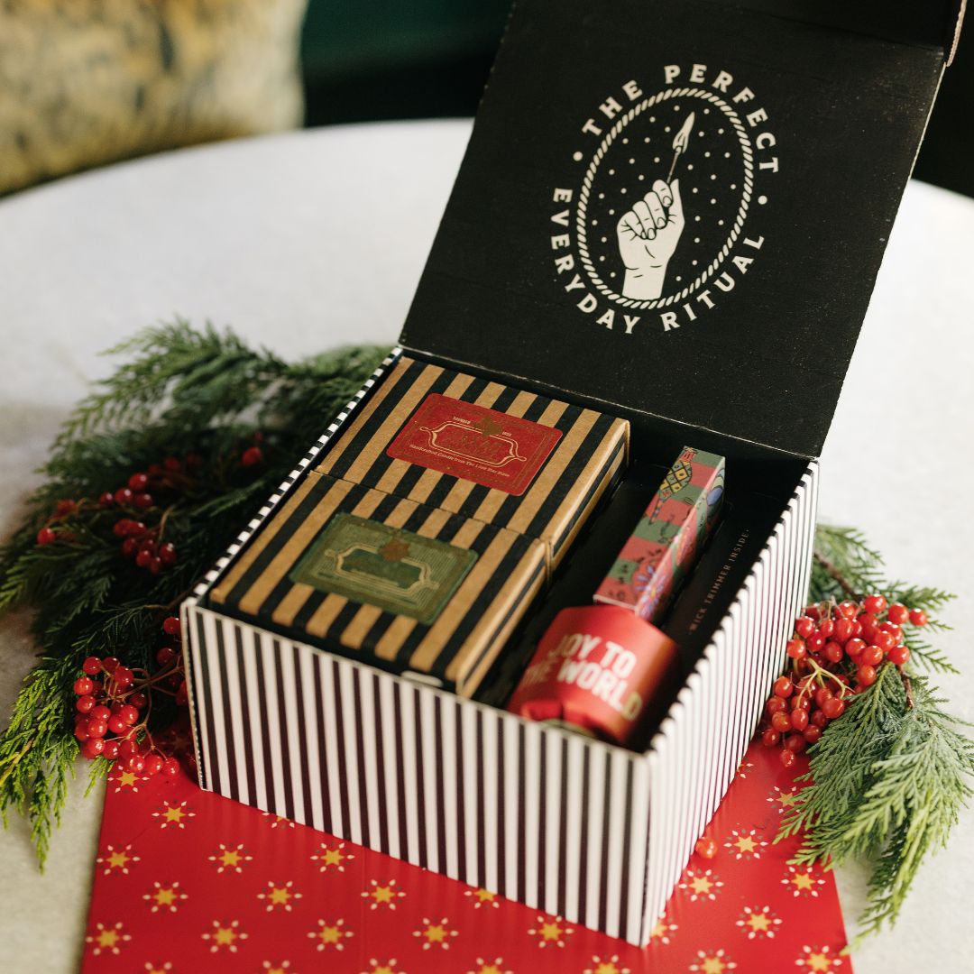texas holiday candle gift set