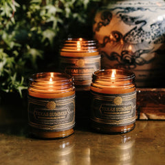 texas summer trio peach-scented candle bundle