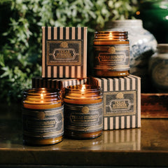 texas summer trio peach-scented candle bundle